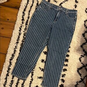 Striped mom Jeans
